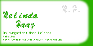melinda haaz business card